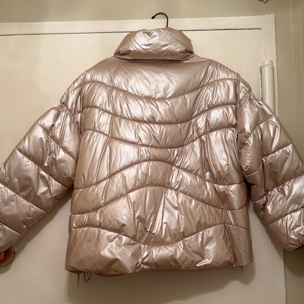 Metallic Puffer Jacket - Picture 2 of 4